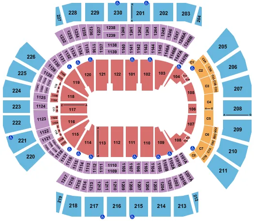 seating chart for Desert Diamond Arena - PBR - eventticketscenter.com