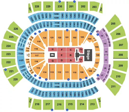 seating chart for Desert Diamond Arena - Phil Wickham - eventticketscenter.com