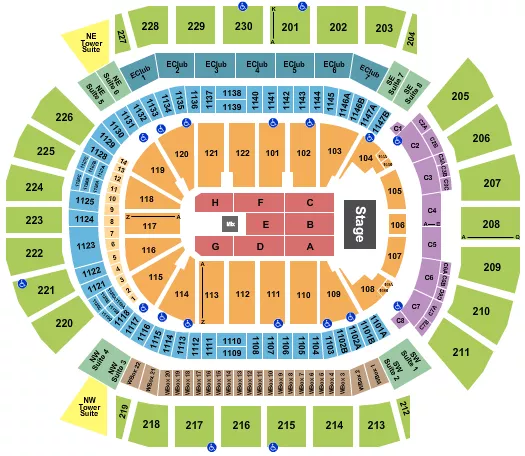 seating chart for Desert Diamond Arena - Ramon Ayala - eventticketscenter.com