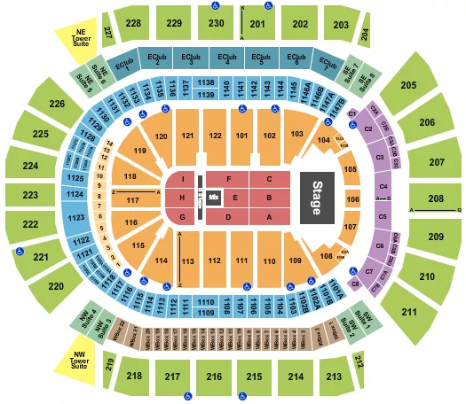 seating chart for Desert Diamond Arena - Ricardo Arjona - eventticketscenter.com