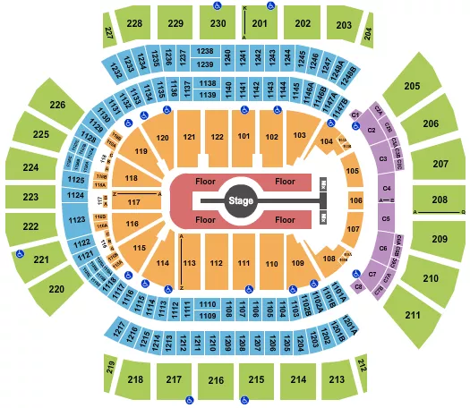 seating chart for Desert Diamond Arena - Rod Wave - eventticketscenter.com