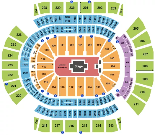 seating chart for Desert Diamond Arena - Zach Bryan - eventticketscenter.com