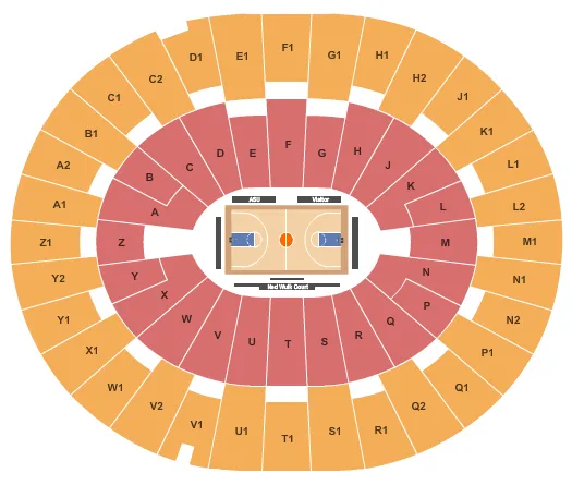seating chart for Desert Financial Arena - Basketball - eventticketscenter.com