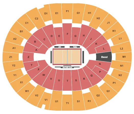 seating chart for Desert Financial Arena - Volleyball - eventticketscenter.com