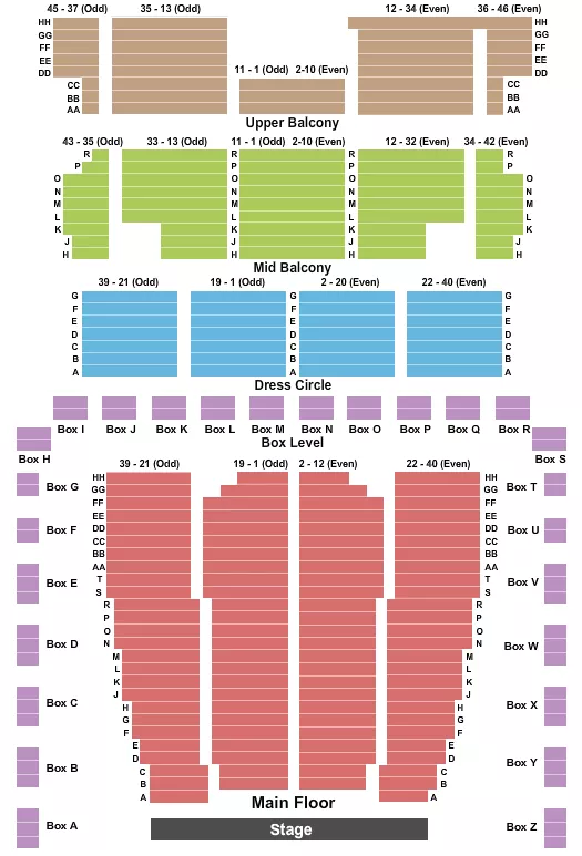seating chart for Detroit Symphony Orchestra Hall - Detroit Symphony Zone - eventticketscenter.com