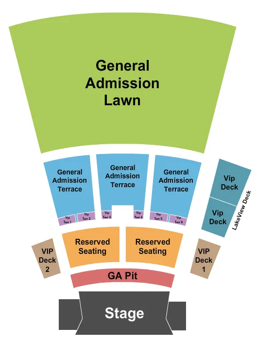 seating chart for Devon Lakeshore Amphitheater - Endstage GA Pit - eventticketscenter.com
