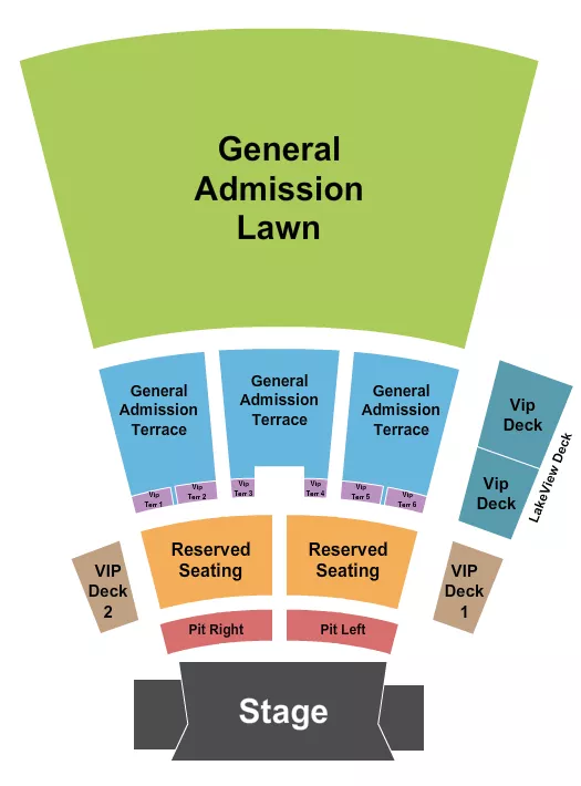 seating chart for Devon Lakeshore Amphitheater - EndstageLRPit - eventticketscenter.com