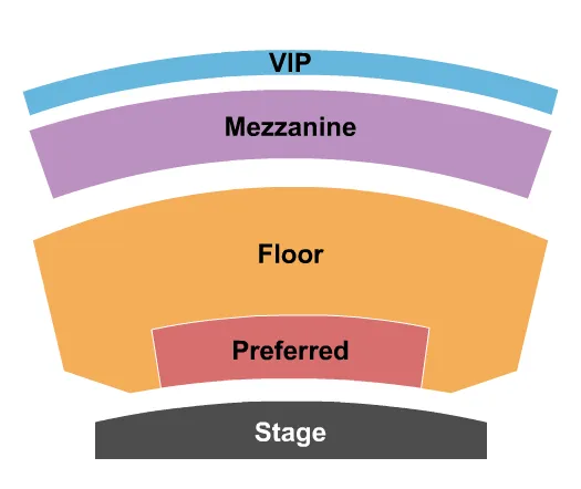 seating chart for Pepsi Legends Theater - Endstage - eventticketscenter.com