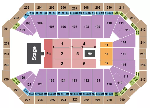 seating chart for Dickies Arena - Alan Jackson - eventticketscenter.com
