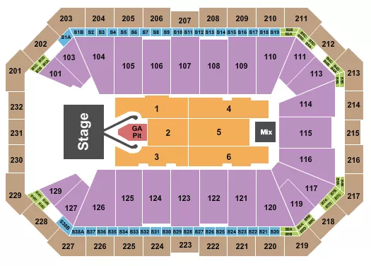 seating chart for Dickies Arena - Conan Gray - eventticketscenter.com