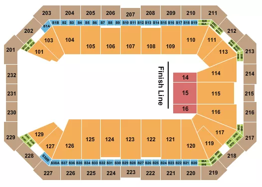 seating chart for Dickies Arena - CrossFit - eventticketscenter.com