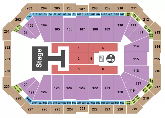 seating chart for Dickies Arena - Descendants & Zombies - eventticketscenter.com