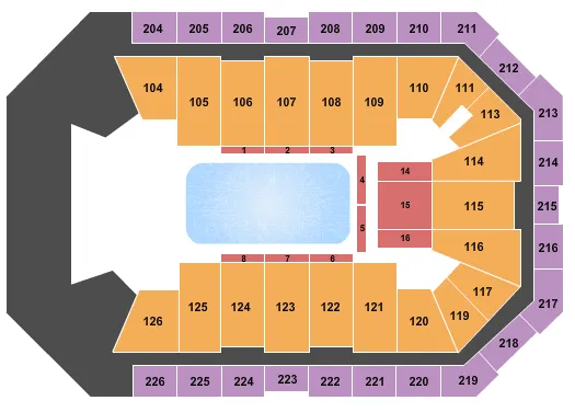 seating chart for Dickies Arena - Disney On Ice presents Dream Big - eventticketscenter.com