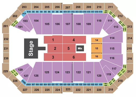 seating chart for Dickies Arena - Don Omar - eventticketscenter.com