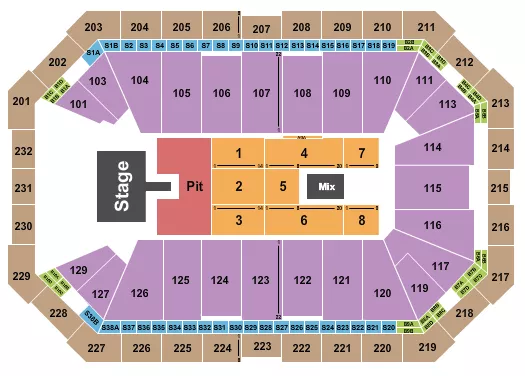 seating chart for Dickies Arena - Ella Langley 2 - eventticketscenter.com