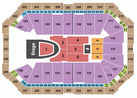 seating chart for Dickies Arena - For King and Country - eventticketscenter.com