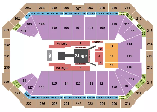 seating chart for Dickies Arena - Fuerza Regida - eventticketscenter.com