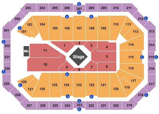 seating chart for Dickies Arena - George Strait 2 - eventticketscenter.com