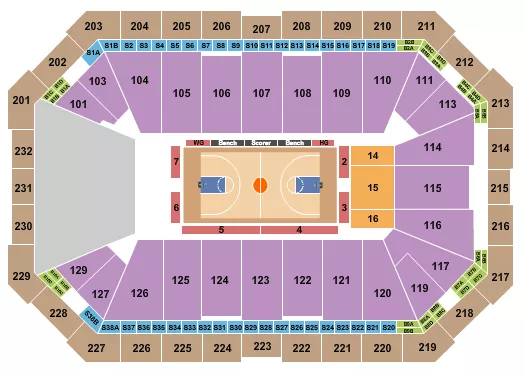 seating chart for Dickies Arena - Basketball - Globetrotters - eventticketscenter.com