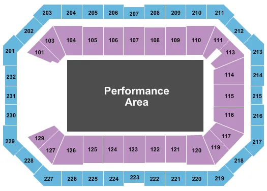 seating chart for Dickies Arena - Hot Wheels - eventticketscenter.com