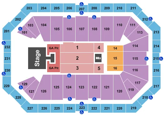 seating chart for Dickies Arena - Jason Aldean - eventticketscenter.com
