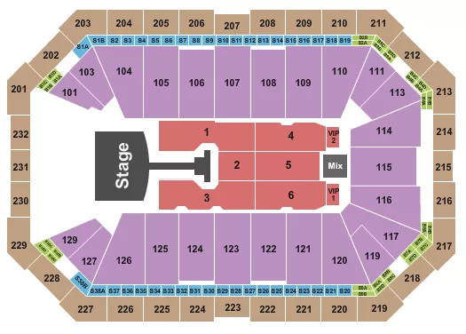 seating chart for Dickies Arena - Jonas Brothers - eventticketscenter.com