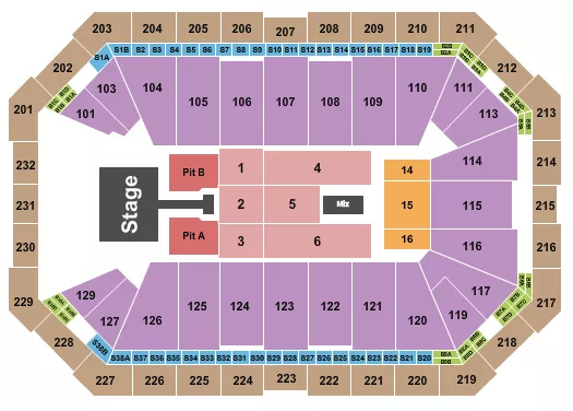 seating chart for Dickies Arena - Kelsea Ballerini - eventticketscenter.com