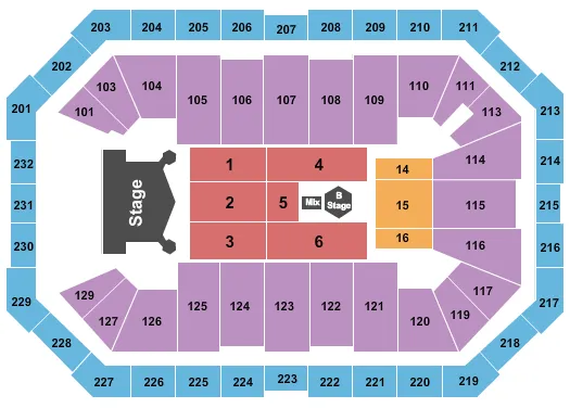 seating chart for Dickies Arena - Kiss - eventticketscenter.com