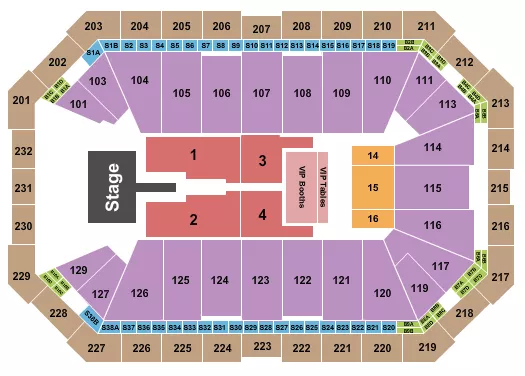 seating chart for Dickies Arena - Mary J. Blige - eventticketscenter.com