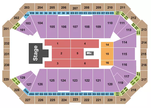 seating chart for Dickies Arena - Melanie Martinez - eventticketscenter.com