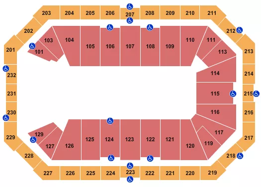 seating chart for Dickies Arena - Monster Trucks Live - eventticketscenter.com