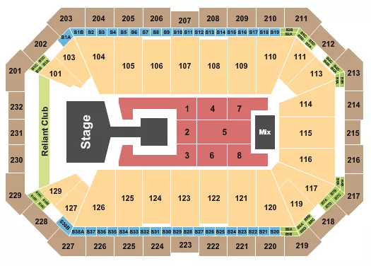 seating chart for Dickies Arena - NCT Dream - eventticketscenter.com