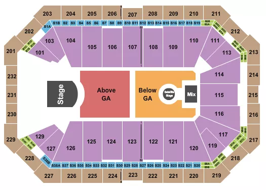 seating chart for Dickies Arena - Phoebe Bridgers - eventticketscenter.com