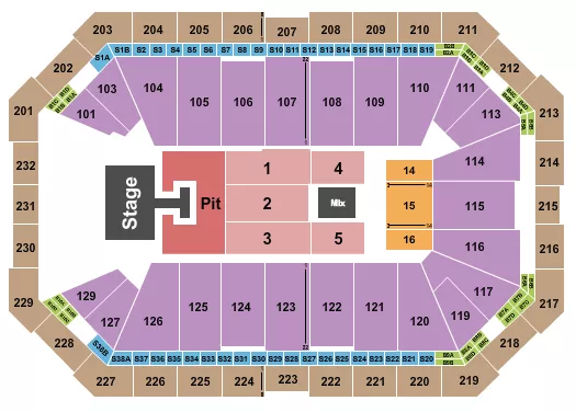 seating chart for Dickies Arena - Riley Green - eventticketscenter.com
