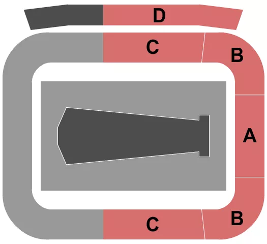 LA28 - Archery Seating Chart at Dignity Health Sports Park. The chart shows the main floor/stage with seating options surrounding it, which are color coded