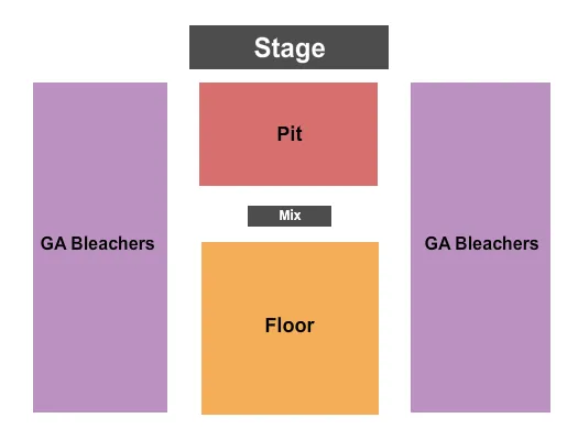 seating chart for Lamar Dixon Expo Center - GA Pit/Floor/Bleachers - eventticketscenter.com
