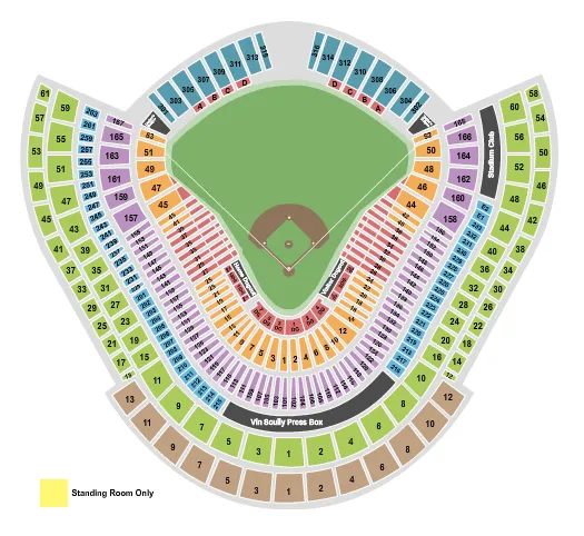 Baseball Seating Map