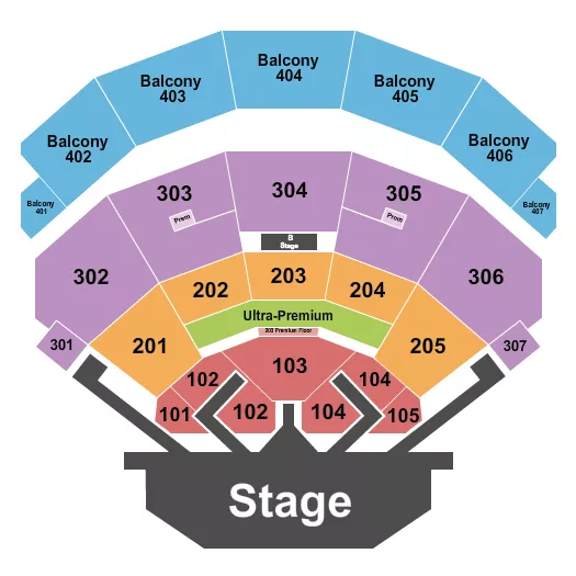 seating chart for Dolby Live at Park MGM - Motley Crue - eventticketscenter.com