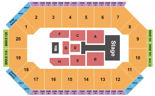 seating chart for Lee's Family Forum - TobyMac - eventticketscenter.com