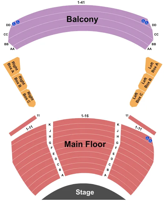 seating chart for Downstairs Theatre At Steppenwolf Theatre - Chicago - End Stage - eventticketscenter.com