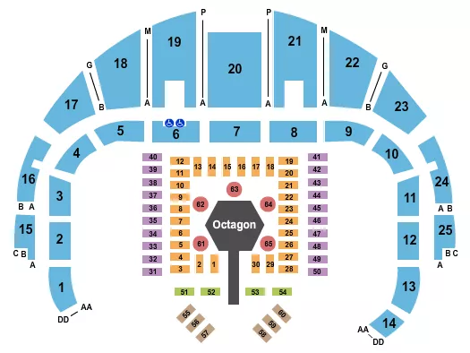 seating chart for Dothan Civic Center - Beatdown Dothan - eventticketscenter.com