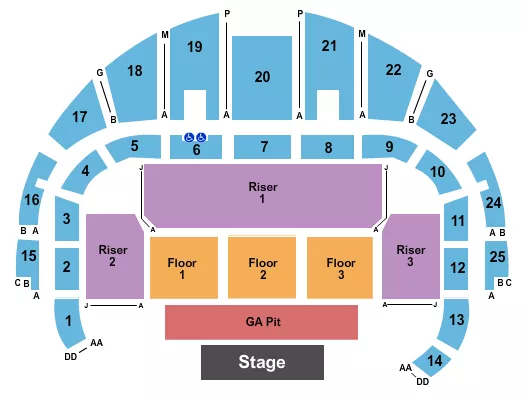 seating chart for Dothan Civic Center - Endstage Pit - eventticketscenter.com