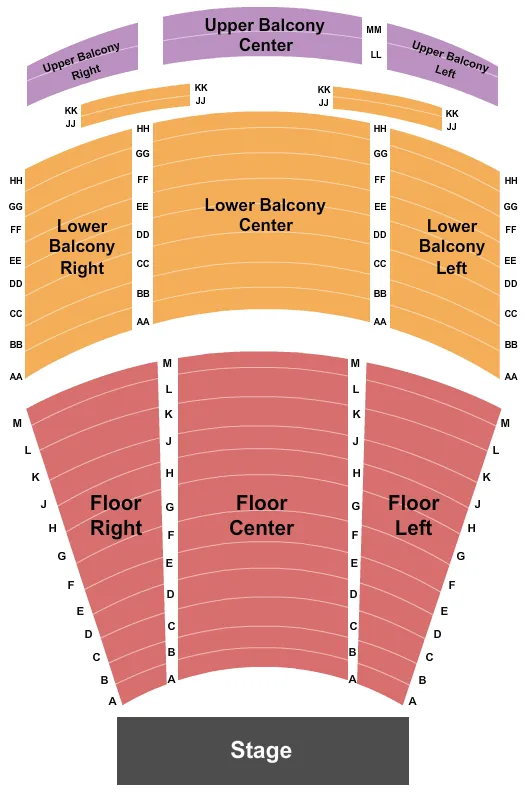 seating chart for Dothan Opera House - End Stage - eventticketscenter.com