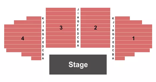 seating chart for DoubleTree by Hilton Hotel Grand Junction - Endstage - eventticketscenter.com