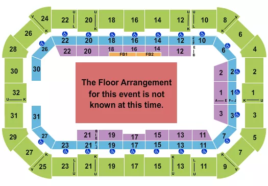 seating chart for Dow Arena At Dow Event Center - Generic Floor - eventticketscenter.com