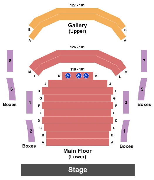 seating chart for Dr. Phillips Center - Alexis & Jim Pugh Theater - Endstage - eventticketscenter.com