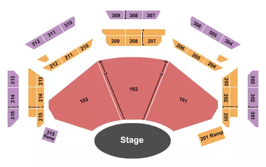 seating chart for Dream City Church - Phoenix - Endstage 100s-300s - eventticketscenter.com