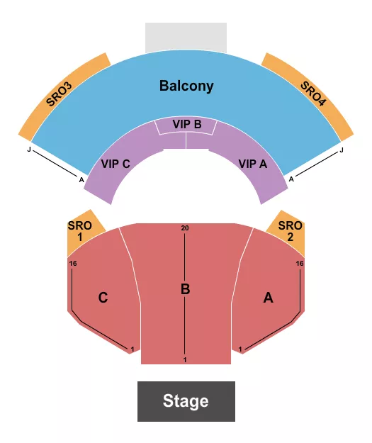 seating chart for Dream Live at American Dream Mall - Endstage - eventticketscenter.com