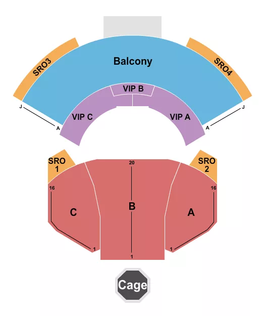seating chart for Dream Live at American Dream Mall - MMA - eventticketscenter.com
