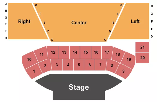 seating chart for Dudley Riggs Theatre - Endstage 2 - eventticketscenter.com
